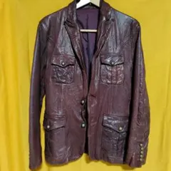 お値下げ☆ヴィンテージ BIGI レザージャケット メンズビギ(MEN'S BIGI) メンズレザージャケット・革ジャン