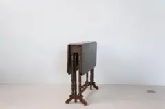 英国アンティーク木製ゲートレッグテーブル/ダイニング机/バタフライ
