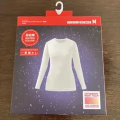 【新品未使用】ユニクロ　超極暖　ヒートテック　オフホワイト　Mサイズ　白