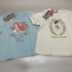 【新品未使用】プリンセス　アリエル　白雪姫　半袖　90 2枚セット