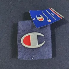 champion チャンピオン　リストバンド　ネイビー　刺繍　L678