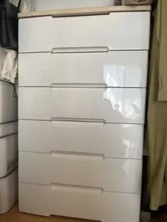 アイリスオーヤマ ウッドトップチェスト 6段 73cm