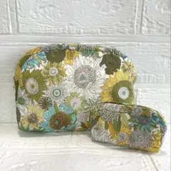 リバティポーチ2点セット　ハンドメイド
