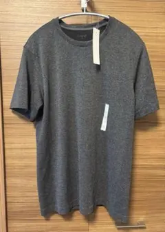【新品】GU サイドシームレス クルーネックT（半袖）Mサイズ　ダークグレー