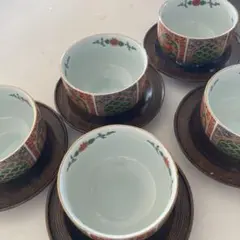 有田焼 湯飲み 5点セット 茶托付き お茶 茶碗