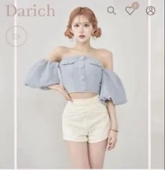Darichツイード ベアトップ パフスリーブ ホワイト Darichツイード ベアトップ パフスリーブ ホワイト - メルカリ