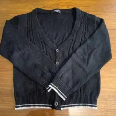 COMME CA ISM ブラックカーディガン 130A