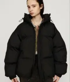 SLY 2WAY PUFFER ブルゾン ダウン ブラック ミドルのサムネイル