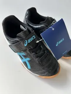 asics JUNIOR サッカーシューズ 17.0cm ブラック/ブルー 上靴