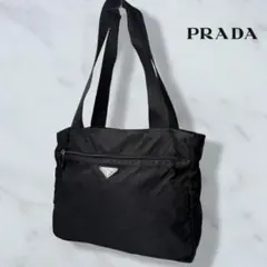 051 美品 PRADA トートバッグ ハンドバッグ 肩掛け 黒 r4