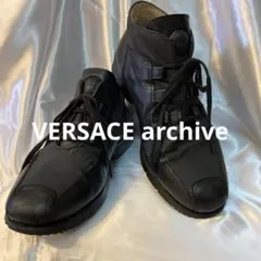 VERSACE メデューサ レザー スニーカー チャッカブーツ 黒デザートブーツのサムネイル