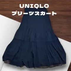 UNIQLO プリーツスカート ブラック/Mサイズ
