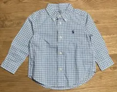 【未使用】Ralph Lauren チェック柄長袖シャツ 24M（90cm）