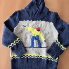 スノーボードキャラクター フード付きセーター