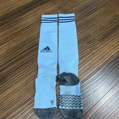 adidas サッカーソックス　水色　SM 22〜24