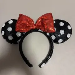 ミニーマウス 水玉カチューシャ
