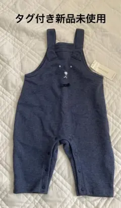 アカチャンホンポ　クマ柄　オーバーオール　サロペット