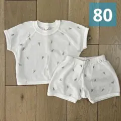 アプレレクール ベビーパジャマ ワッフル 80