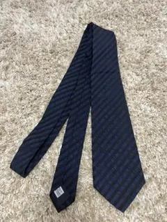 ÉDIFICE ネイビー ストライプ ネクタイ
