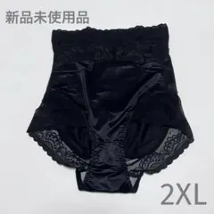 美尻 骨盤ガードル 2XLサイズ ハイウエスト ショーツ 補正下着 レース 黒色