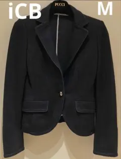 ⭐️美品⭐️iCB ダークブルー テーラードジャケット レディースM