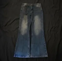 00s フレアデニム y2k お兄系 ブーツカット 平成 鬼フェード