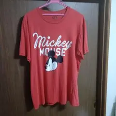 メンズ UNIQLO UT ミッキーマウス Tシャツ レッド