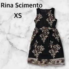 Rina Scimento XS 花柄黒刺繍ワンピースのサムネイル