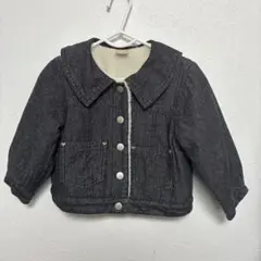 美品　petit main ダークグレー デニム　ジャケット 90cm