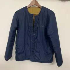 【モンベル】美品☆サーマラップラウンドネックジャケットリバーシブル（150cm）