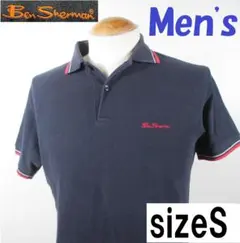 Ben Sherman ポロシャツ 黒 レッドライン Sサイズ　半袖のサムネイル