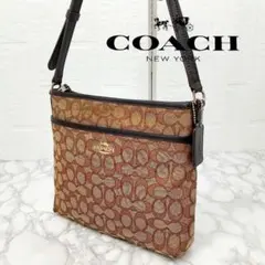 COACH コーチ シグネチャー ショルダーバッグ クロスボディ PVC レザーのサムネイル
