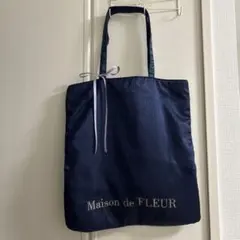 Maison de FLEUR ネイビー トートバッグ