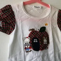 familiar　ファミリア赤チェック　コーディネート