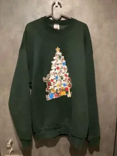 フルーツオブザルーム　ビンテージスウェット　USA XLサイズ　クリスマス