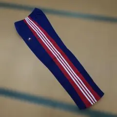 adidas トレーニングパンツ ネイビー/レッド・未使用・レトロ・サイズL