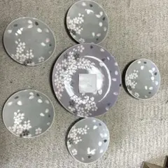 桜の花柄 食器セット 6点