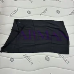 アルマーニジーンズ ARMANI JEANS 大判ストール グレー パープルロゴ