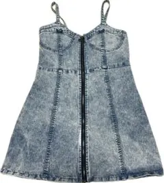 お値下げ!!ANAP☆デニムキャミフレアスカート 34