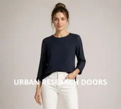 URBAN RESEARCH DOORS ブラック 長袖 ブラウス バックジップのサムネイル
