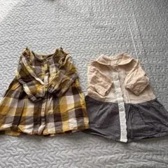 女の子　春秋冬　ワンピース　チュニック　80