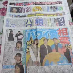 相葉雅紀　菅野美穂 坂本花織 その他　新聞記事