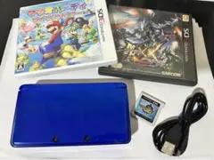 【動作品・ソフト付き】ニンテンドー 3DS ブルー 青 本体 充電器付