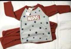 新品　MARVELマーベル110cm 長袖長ズボンパジャマ　裏起毛　ルームウェア
