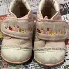 MIKIHOUSE ピンク ベビーシューズ １１.５cm