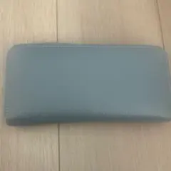 バルコス　青色レザー ファスナー式長財布