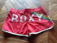 ROXY ショートパンツ レッド レインボーロゴのサムネイル