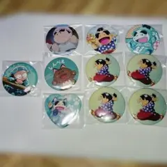 忍たま乱太郎　福富しんべヱ　猪名寺乱太郎　缶バッジ　10点セット