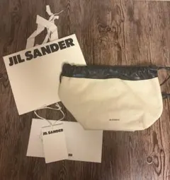 JIL SANDER ジルサンダーのリボンボーダートートバッグ - メルカリ