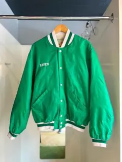 80s WEST WIND 両面チェーンステッチ ナイロンスタジャン 緑 S - メルカリ